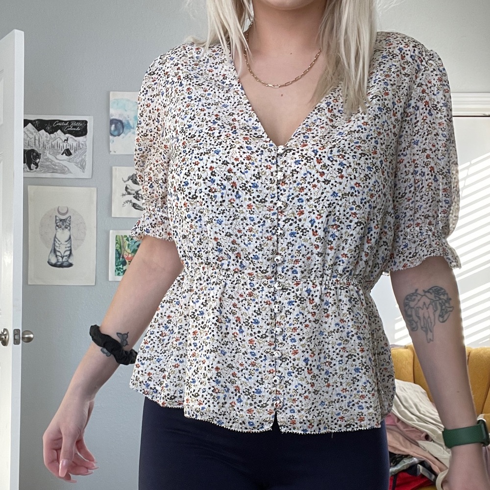 Vintage Button Down Blouse